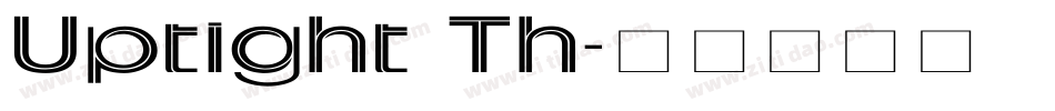 Uptight Th字体转换